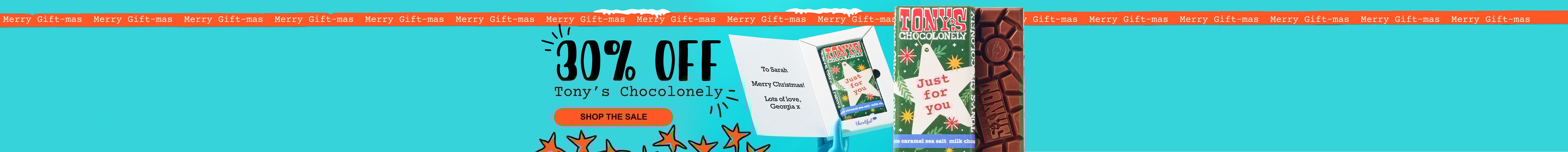 Gifting Tony's 30% Off Promo w/c 50