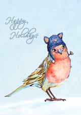 robin red Christmas Card 22338 created by Anna Stankevich