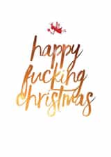 fucking Typography Christmas Card 22595 created by Colonel I. P. Knightly