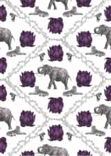 elephant tiger Thinking of you Card 22667 created by Deborah Ballinger