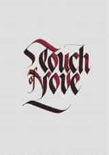 Love Calligraphy Card 22467 created by Sachinspiration