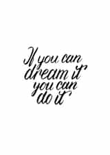 dream Quotes Good Luck Card 1206 created by Vitória Neves