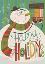snowman holidays Christmas Card 23035 created by Josh Cleland