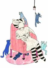 kitty cat Just because... Card 23249 created by Erika Rier