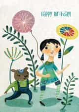 birthday girl Birthday Card 23010 created by Annie Wilkinson