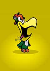 Eagle Cartoon Card 23406 created by Andres Mogollon