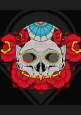 Skull SugarSkull Card 23407 created by Andres Mogollon