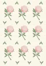 Peony flower Mother's Day Card 23510 created by Lucy McDonald