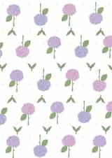 Hydrangea pinks Sympathy Card 23511 created by Lucy McDonald