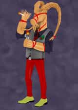 strawgoat christmas Card 23529 created by Dyna Moe