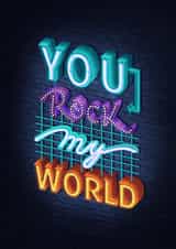 yourock myworld Valentines Day Card 22959 created by Jimbo Bernaus