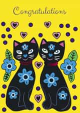 Congratulations black Congratulations Card 24110 created by Lorraine Stylianou