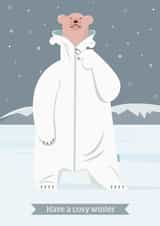 bear fleece Just because... Card 22177 created by Stef Rymenants