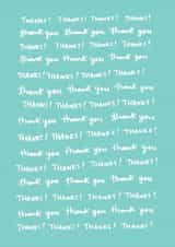 Thank You Thank You Thank You Card created by Angela Chick