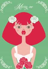 Wedding art Engagement and Marriage Card 24187 created by Critical T-rex