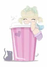 coffee chibi Card 24410 created by Nandi Forward