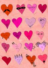 Valentines / General Love hearts Valentines Day Card 24216 created by Silvina De Vita