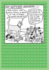 cat kitten Mothers Day Card 1801 created by On The Prowl Cat Cartoons