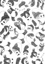panda pandas Just because... Card 1263 created by Karen Vaughan