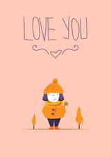 love girl Thinking of you Card 22774 created by Alex Grigoras