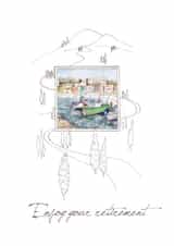 watercolour leaving Retirement Card 24126 created by Sun Pennies