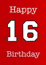 16 Birthday Card 24816 created by Djellza Krasniqi