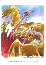 cartoon satisfaction Humour Card 23609 created by Mike Williams