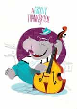 jazz music Thank You Card 23037 created by Josh Cleland