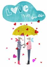rain cloud Valentines Day Card 24721 created by Susse Linton