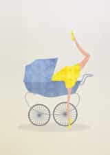 Baby boy New Baby Card 2228 created by Mie Frey Damgaard