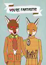 fox fantastic Valentines Day Card 2234 created by Paper Sparrow