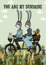 love bunnies Valentines Day Card 25066 created by Paper Sparrow