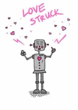 Love robot Valentines Day Card 22554 created by Deirdre Spain