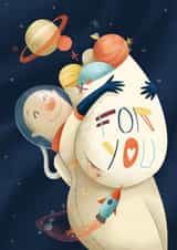 Valentines Day Space Valentines Day Card 23863 created by Rossella Trionfetti