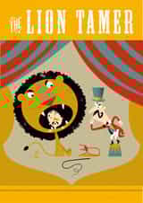 circus lion Humour Card 2449 created by John Haslam