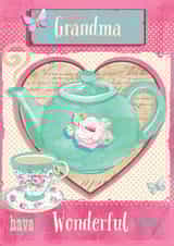 Tea Wonderful Mothers Day Card 25194 created by Siobhan at april rose