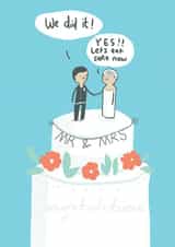 Wedding cake card created by Sarah Ray