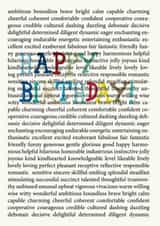 positivetext positivism Birthday Card 25881 created by Periodic Society