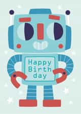 robot birthday Birthday Card 24521 created by Claire Stamper
