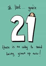 humour 21 Birthday Card 3112 created by JellynBean