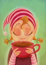 elf christmas Christmas Card 26205 created by Sarah Satrun