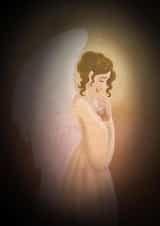 angel baby Christening Card 3599 created by Sarah Satrun