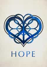 heart hope Religious Card 3605 created by Catherine Satrun