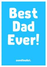 Best dad Father's Day Card 26264 created by The Spork Collection