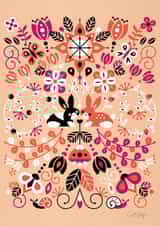 Bunny rabbit Card 3612 created by Cat Coquillette