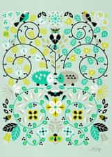 hedgehog pattern Card 3613 created by Cat Coquillette