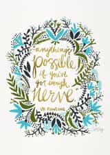 jk rowling Good Luck Card 3627 created by Cat Coquillette