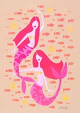 mermaid fish Just because... Card 3629 created by Cat Coquillette