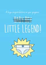 baby legend New Baby Card 3395 created by Ivorymint cards