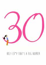 30 Thirtieth Birthday Card 4127 created by Jane Smedley